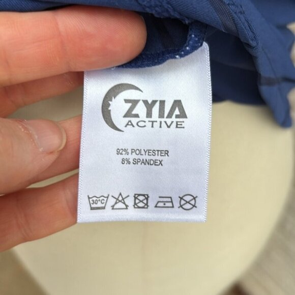 ZYIA Havana Tank Top Sheer Striped Navy Size M - Picture 6 of 8